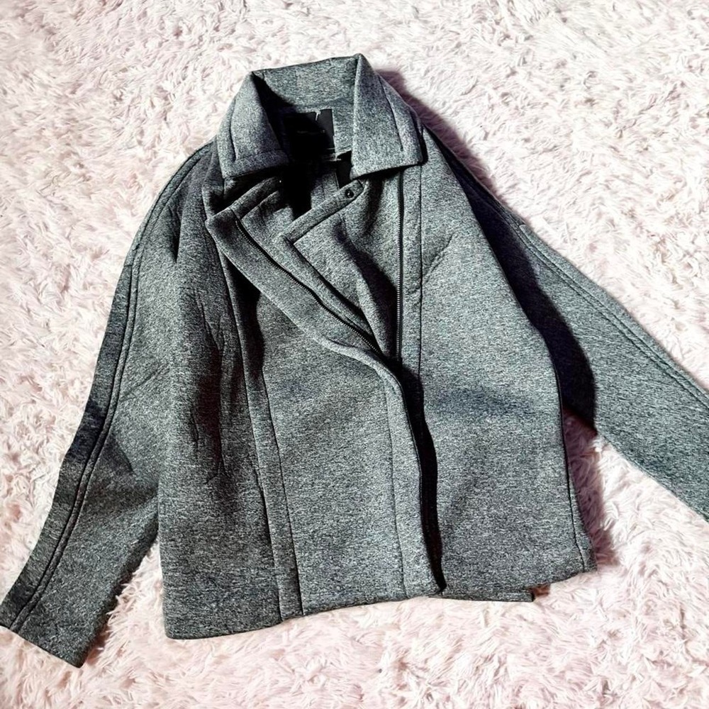 Robert Rodriguez Kate Neoprene Moto Jacket Womens S Timeless Minimalist Edgy